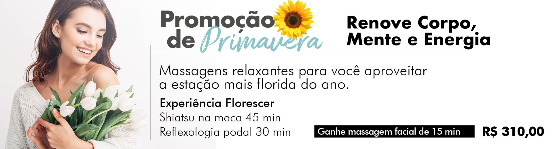 Banner da Promoção de Primavera do SPA Nikkey Palace