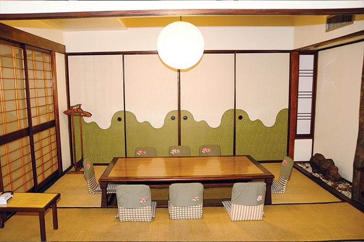 Ozashiki, sala de tatame do Nikkey Restaurante